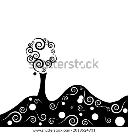 Beautiful designer floral trees and branches high quality vector format