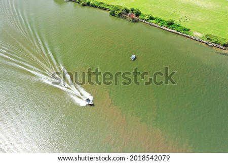 Wakeboard taken with a drone