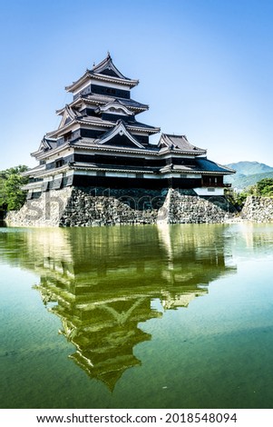 Matsumoto Castle picture  taken from  takayama japan