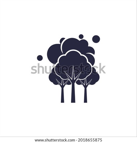smoke polluted air flat icon. 