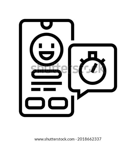 emoji offer ephemeral line icon vector. emoji offer ephemeral sign. isolated contour symbol black illustration