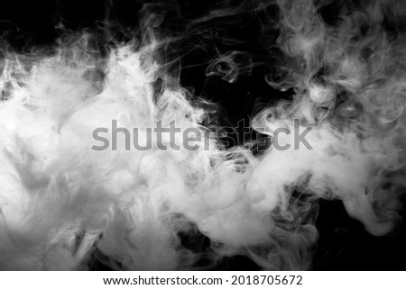 White smoke on a black background Royalty-Free Stock Photo #2018705672