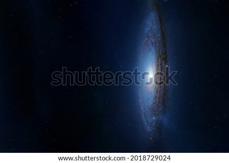 Beautiful spiral galaxy. Elements of this image were furnished by NASA. High quality photo
