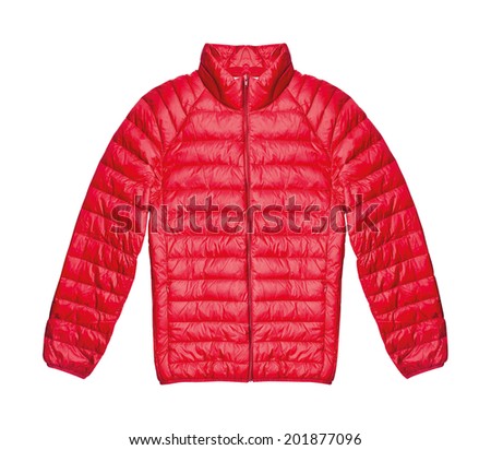 red jacket isolated