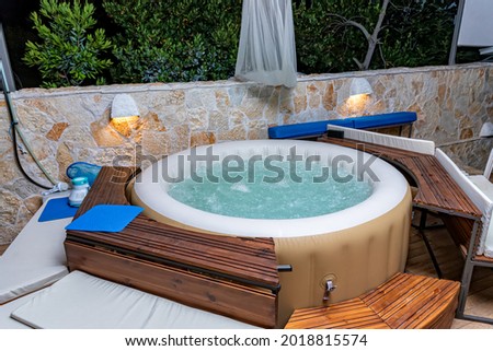 Hot Tub at a Luxury Resort.