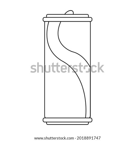 Isolated aluminium can of soda Vector illustration