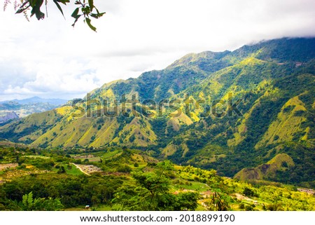 A beautiful scenery of hill at Enrekang, South Sulawesi Indonesia