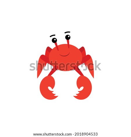 Isolated cancer crab animal character zodiac sign Vector
