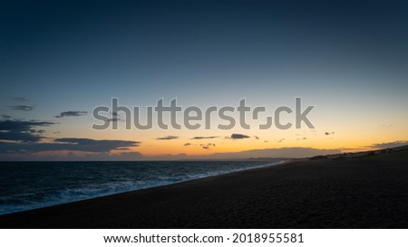 Chesil Beach Weymouth Sunset Image
