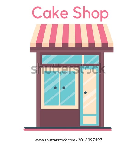 Isolated flat cake shop icon