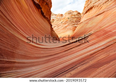 Vermilion Cliffs Nature Reserve The Wave Sandstone in Arizona, USA Royalty-Free Stock Photo #2019093572