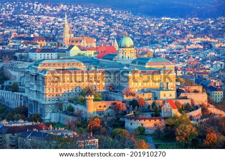 Royal Palace, Budapest, Hungary Royalty-Free Stock Photo #201910270