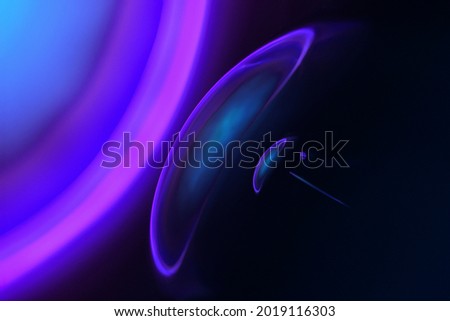 Light background with sunset projector lamp