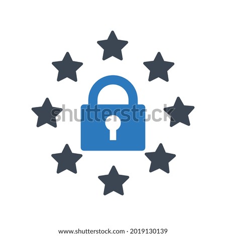 Data protection icon.safe,protect (vector illustration)