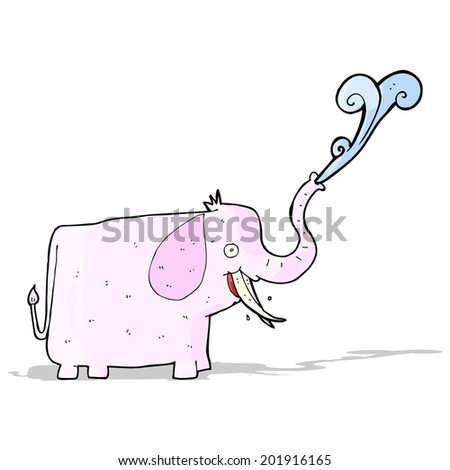 cartoon happy elephant