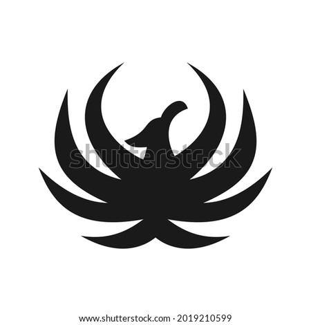 elegant unique phoenix logo design