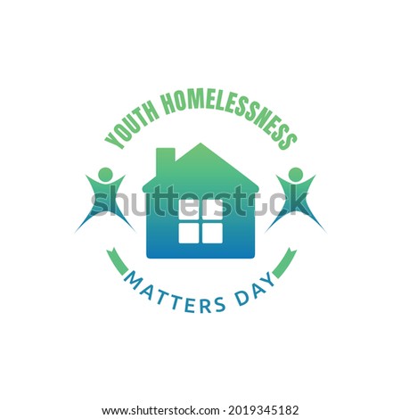 Youth Homelessness Matters Day Vector Illustration. Suitable for greeting card poster and banner.