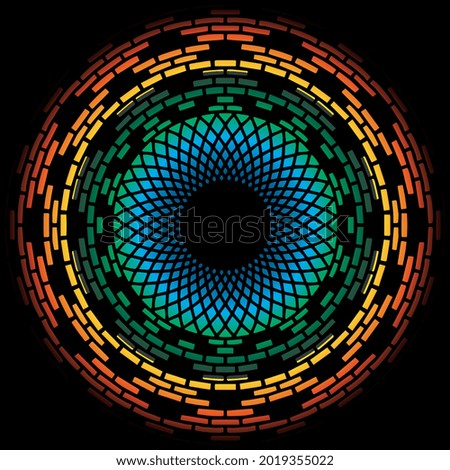 Mandala Art can be used for artwork decoration