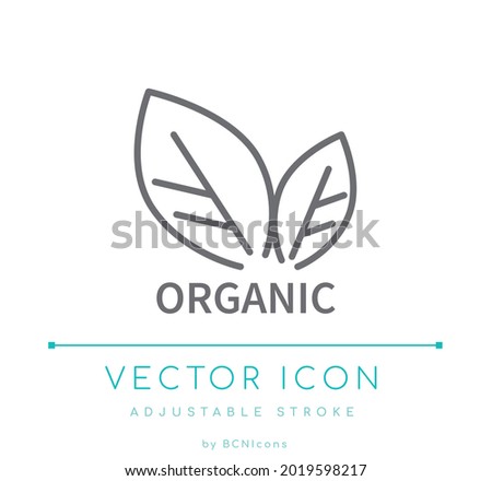 Organic Line Icon. Eco Friendly Vector Symbol.