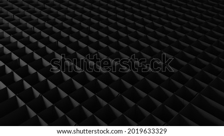 abstract black background. 3d rendering