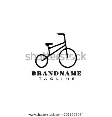 bike kids logo icon design template modern vector illustration