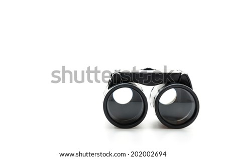 binoculars isolated on white
