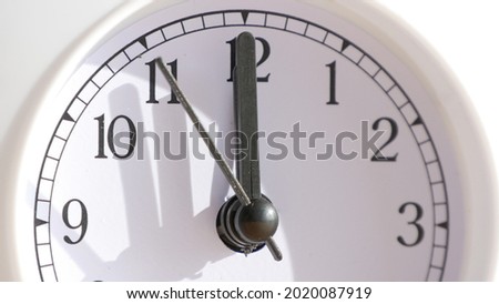 Image with a Clock on the Table