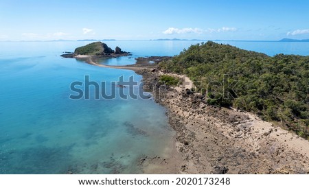 Islands you can walk to at low tide. Red Cliff Islands, Finlaysons Point, Seaforth, Queensland, Australia