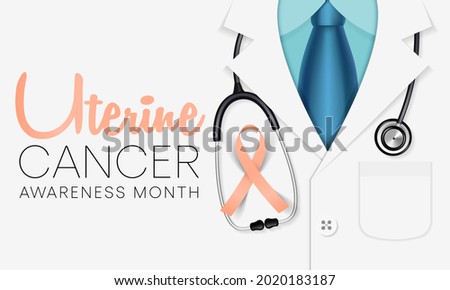 Uterine Cancer awareness month is observed every year in September, it is a type of cancer that begins in the uterus. Vector illustration