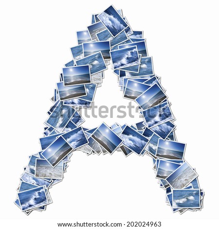 Alphabetic Capital Letters In The Photos Of Oceans