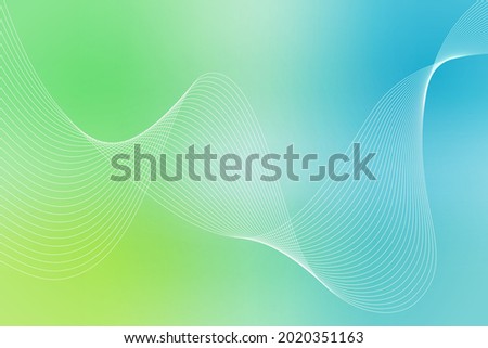 Abstract background with curved wavy lines. Vector illustration for design. Wave from lines