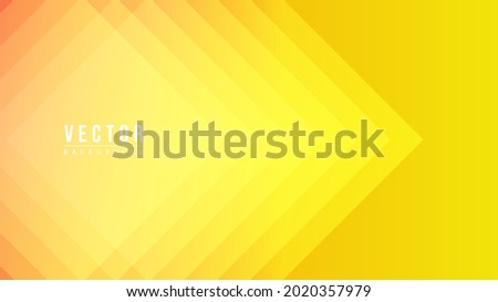 Abstract Colorful gradation with geometric shape background,overlapping squares on a yellow background , Modern background design for presentation, illustration Vector EPS 10