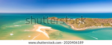 Panorama of the town of Seventeen Seventy on the coast of Queensland, Australia Royalty-Free Stock Photo #2020406189