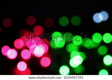 Abstract light bokeh background,red and green bokeh background.