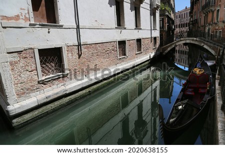 One of the many beautiful chanels of Venice, Italy