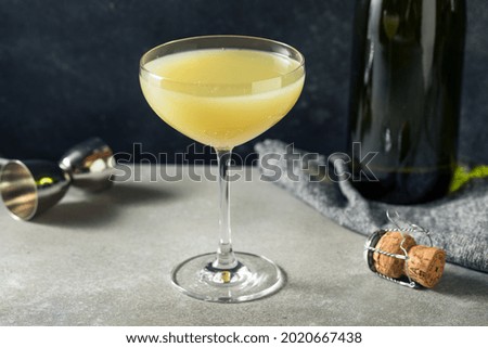 Boozy Absinthe Death in the Afternoon Cocktail with Champagne Royalty-Free Stock Photo #2020667438