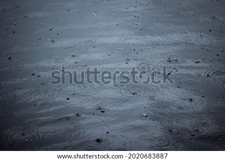 Cinematic Raindrops on the lake
