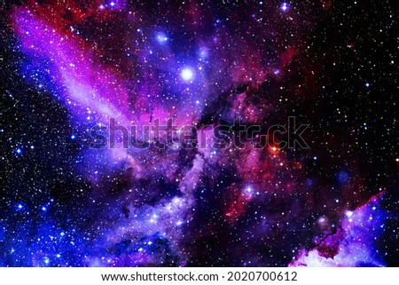 Beautiful galaxy somewhere in deep space. Cosmic wallpaper. Elements of this image furnished by NASA