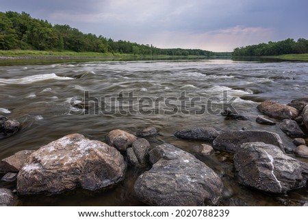 Rainy River - A scenic river on the United States and Canadian border.