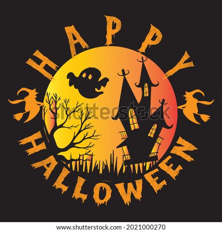 Happy Halloween typography , vector t-shirt design