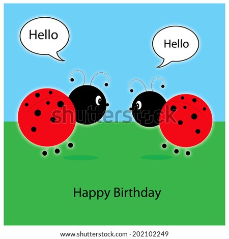 Ladybugs - Happy Birthday