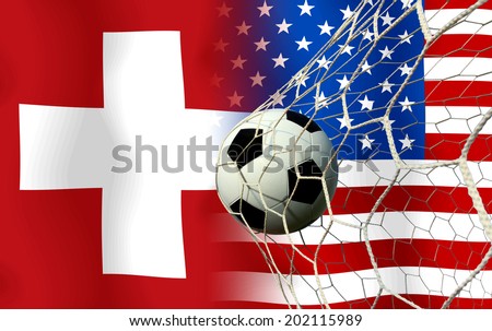 Soccer 2014 ( Football ) Switzerland and United States of America