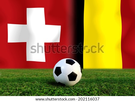 Soccer 2014 ( Football ) Switzerland and Belgium 