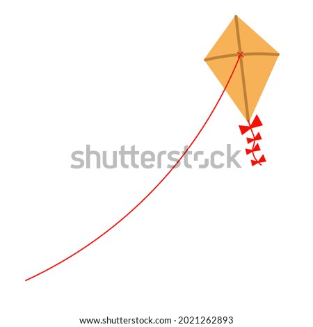 Illustration of a kite on a white background