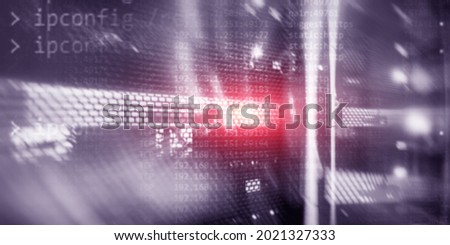 Servers workstations. Abstract technology background. 