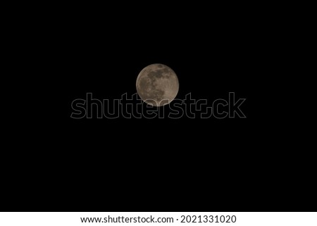 Full moon on a dark night
