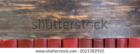books on wooden table. Back to school. Education business concept. Copy space for text