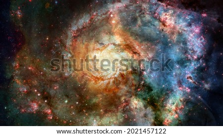 Astronomical scientific background, nebula and stars in deep space. Elements of this image furnished by NASA