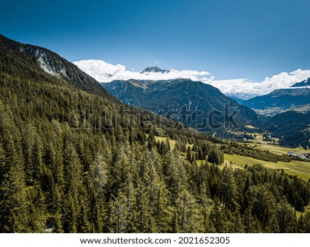 Beautiful summer Landscape picture from the Swiss Alps.