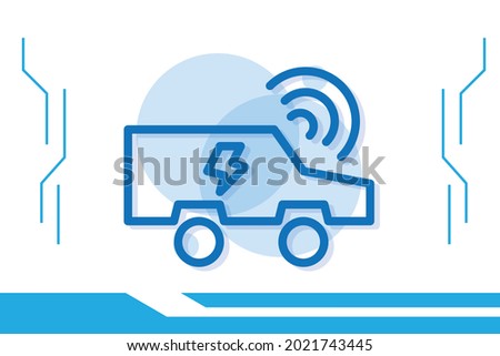 Smart car icon symbol sign from modern artificial intelligence collection for mobile concept and web apps design. Smart robotic and digital technology related vector line icons. 
